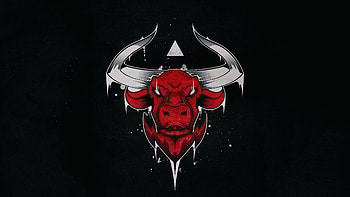 Red Bull, dark & minimal art HD wallpaper