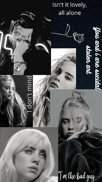 Billie eilish, aesthetic, lovely, bad, dark HD phone wallpaper