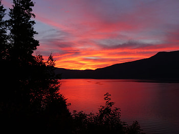 Sun Rise Calm Mountains, sun, nature, mountains, sunset HD wallpaper