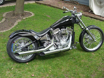 black chrome, bike, custom, harley, chopper HD wallpaper