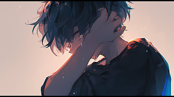 Emotional Anime Boy Crying, Anime, anime boy, sad, crying, sad anime HD wallpaper