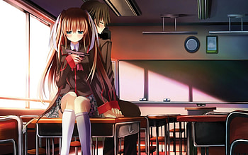 Spy Lovers, HighSchool Spy, Beauty, Wall, Anime, School, Little Busters EX, Girl, Cupid, New, HighSchool Girl HD wallpaper
