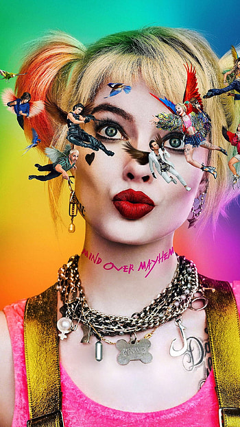 Margot Robbie, birds of prey, hollywood movie HD phone wallpaper