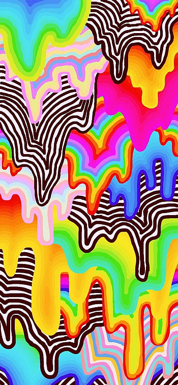 DRIP, rainbow, drips HD phone wallpaper