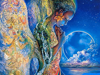 Sadness Of Gaia, abstract, fantasy, grieving, sadness, loss, woman HD wallpaper