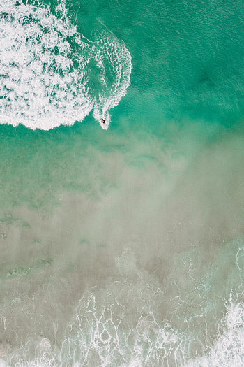 Nature, Sea, Serfing, View From Above, Foam HD phone wallpaper