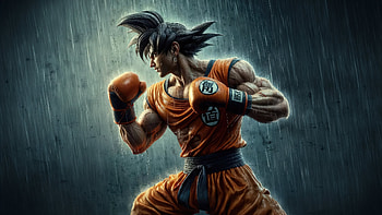 Goku As Boxer, goku, anime, artwork, art, digital-art, ai, artist HD wallpaper