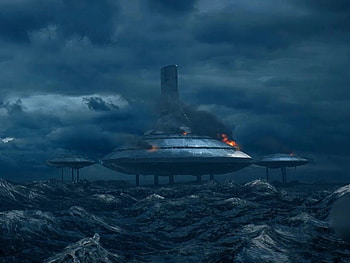 Kamino background, Kamino (Star Wars), rain, ocean HD wallpaper
