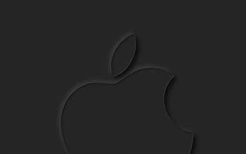 Apple logo dark grey , Mac Pro retina, Simplistic design, Sleek and modern HD wallpaper