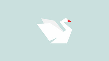 Swan Minimalism, minimalism, artist, swan HD wallpaper