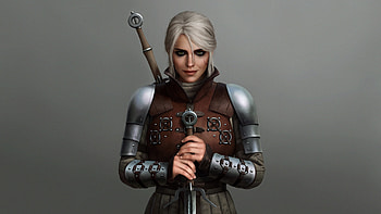 Ciri, video game, artwork, The witcher 3: wild hunt, warrior HD wallpaper