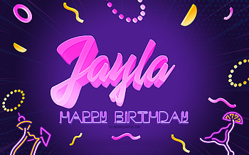 Happy Birtay Jayla, , Purple Party Background, Jayla, creative art, Happy Jayla birtay, Jayla name, Jayla Birtay, Birtay Party Background HD wallpaper