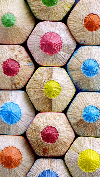 Pencils, close up, colorful sharp tips HD phone wallpaper