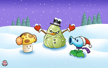 Retro Plants vs. Zombies: Winter Wonder, video game, Plants Vs. Zombies, Retro Games HD wallpaper