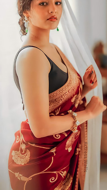 Rithika singh, saree beauty HD phone wallpaper