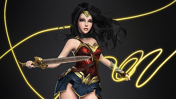 Wonder Woman Digital Artwork 3D, wonder-woman, artwork, digital-art, superheroes, artist, deviantart HD wallpaper