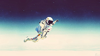 Skydriver Astronaut, astronaut, artist, artwork, digital-art HD wallpaper