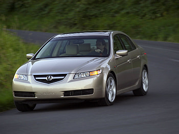 Auto, Grass, Acura, Cars, Asphalt, Front View, Speed, Style, Akura, Tl, 2004, Beige Metallic HD wallpaper