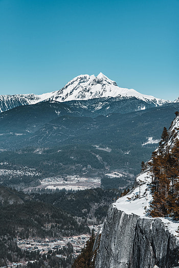 Nature, Mountains, Snow, Vertex, Break, Precipice, Tops, Snow Covered, Snowbound HD phone wallpaper