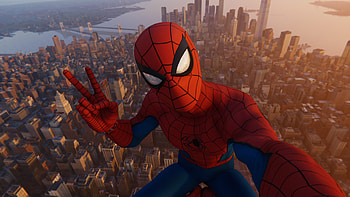 Spiderman NYC Skyscraper, spiderman-ps4, spiderman, superheroes, games, 2018-games, ps-games HD wallpaper