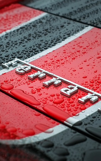 water drop, close-up, vehicle, Ferrari HD phone wallpaper