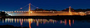 Golden Gate, Dual monitor, backgrounds HD wallpaper
