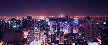 Dubai Skyline, Burj Khalifa, Cloudy sky, Travel destination HD wallpaper