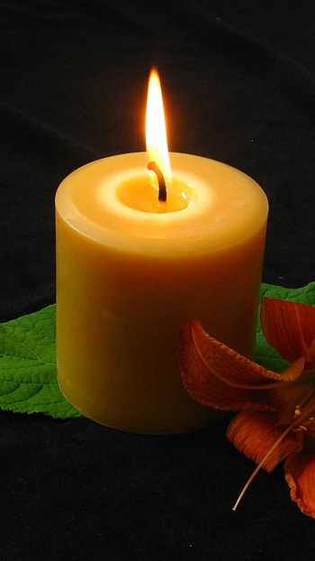 Candle, Honey Candle, Burning Candle HD phone wallpaper