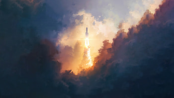 Rocket, Spaceship HD wallpaper