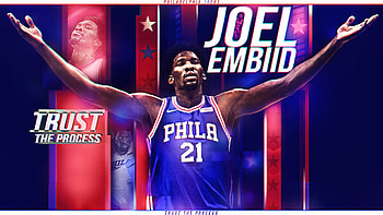 Joel Embiid, NBA, Philadelphia 76ers, Cameroonian, Basketball HD wallpaper