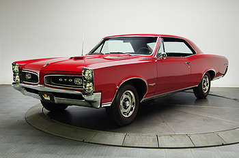 Red, Pontiac GTO, muscle, sports car HD wallpaper