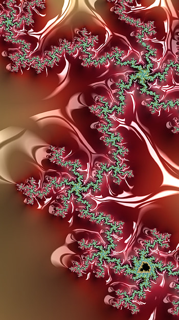 Fractal Art for your Smart or Tablet, red, orange (Color), CGI, psychedelic, trippy, Abstract, fractal HD phone wallpaper