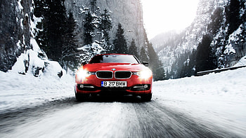 Transport, Auto, Winter, Roads, Mountains, Bmw, Snow HD wallpaper