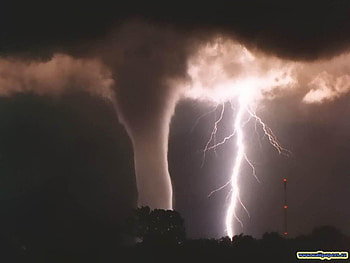 twister, flash, lighting, storm HD wallpaper