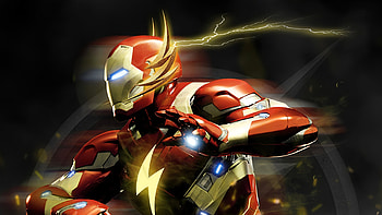 Iron Man As Flash, iron-man, superheroes, artwork, digital-art, artstation HD wallpaper