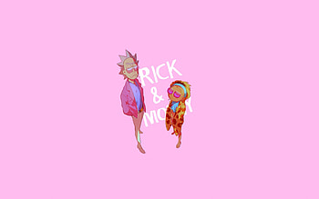 Minimal art Rick and Morty , Dual wide 16:10 , Stylish background, Artistic design HD wallpaper