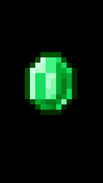 MINECRAFT Emerald, Bright HD phone wallpaper