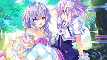 Neptune (Hyperdimension Neptunia), Video Game, Hyperdimension Neptunia Victory, Plutia (Hyperdimension Neptunia) HD wallpaper