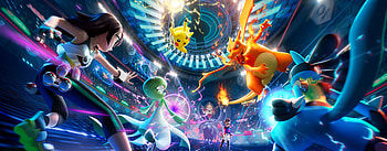 Pokémon Champions Key Art Battle, Video Game, Charizard (Pokémon), Pikachu, Pokemon HD wallpaper