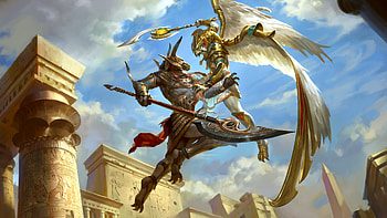 Horus Set Blue Sky Background Smite HD wallpaper