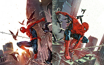 Spiderman, superhero, creative art, Spiderman characters, Spiderman art HD wallpaper