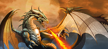 Dragon, fire HD wallpaper