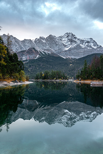 Nature, Water, Trees, Mountains, Lake, Reflection HD phone wallpaper