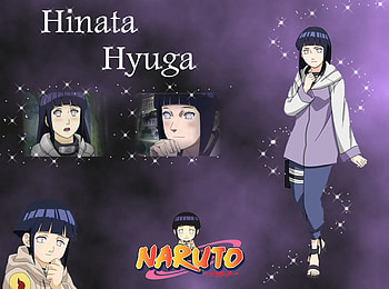 Hinata, purple, anime, cute, girl, shy HD wallpaper
