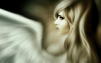 Angels look, Angel, Fantasy, Art, Look HD wallpaper