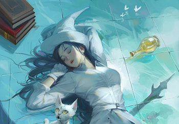 Enchanted Reverie: Fantasy Witch Dreamscape, fantasy, witch HD wallpaper