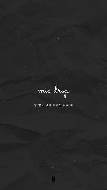 Mic drop dark, bts HD phone wallpaper