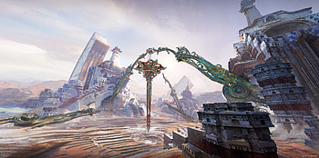 Skyward Arcana — Fantasy Cityscape, fantasy, city, fantasy city HD wallpaper