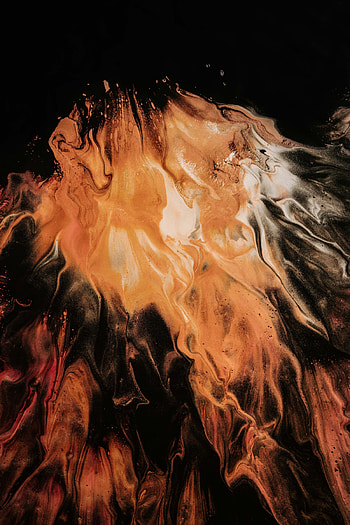 Abstract, Dark, Paint, Liquid, Brown, Stains, Spots HD phone wallpaper