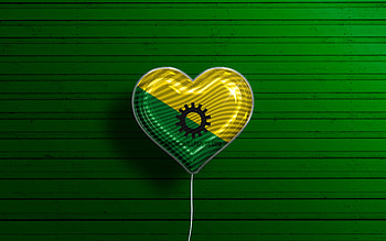 I Love Dosquebradas, , realistic balloons, green wooden background, Day of Dosquebradas, Colombian cities, flag of Dosquebradas, Colombia, balloon with flag, cities of Colombia, Dosquebradas flag, Dosquebradas HD wallpaper